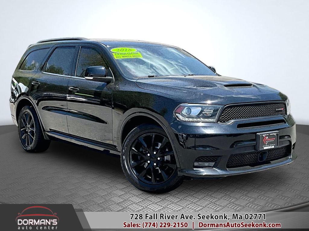 DB Black Crystal Clearcoat 2018 Dodge Durango R/T AWD SUV / Crossover All-Wheel Drive 8-Speed Automatic