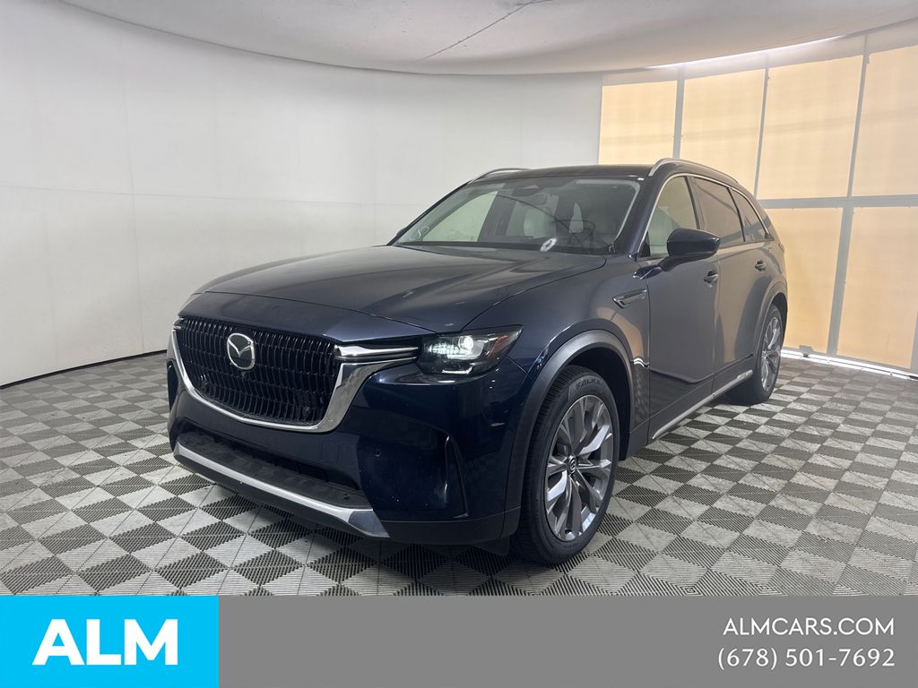 Deep Crystal Blue Mica 2024 Mazda CX-90 3.3 Turbo Premium Plus AWD SUV / Crossover All-Wheel Drive 8-Speed Automatic