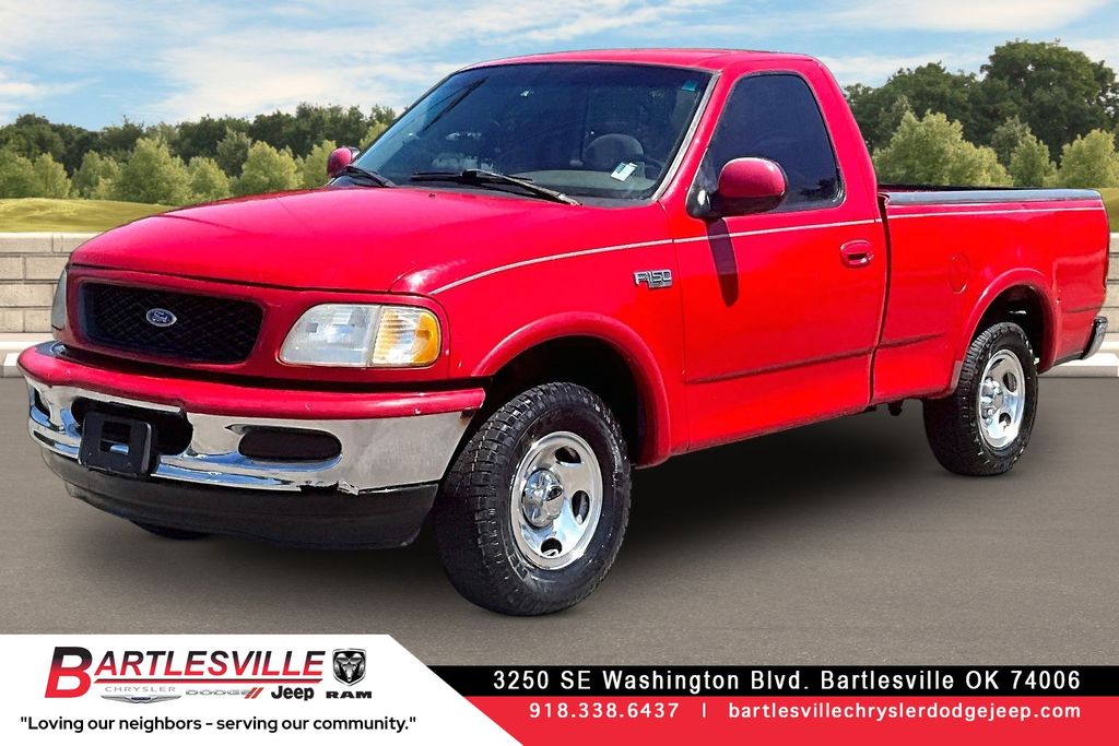 Red 1997 Ford F-150 Pickup Truck Four-Wheel Drive 5-Speed Manual Overdrive