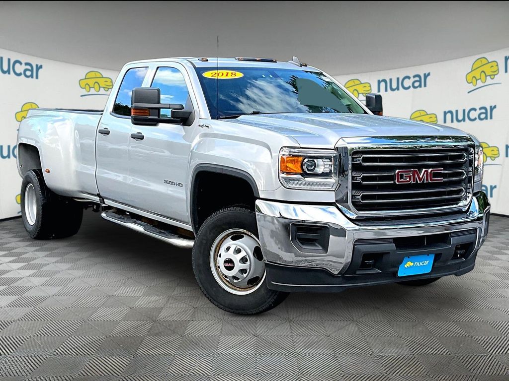 Quicksilver Metallic 2018 GMC Sierra 3500HD Pickup Truck Four-Wheel Drive 6-Speed Automatic Overdrive