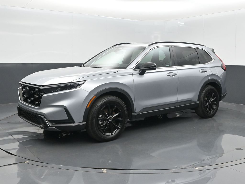 Lunar Silver Metallic 2024 Honda CR-V Hybrid SUV / Crossover All-Wheel Drive Continuously Variable Transmission