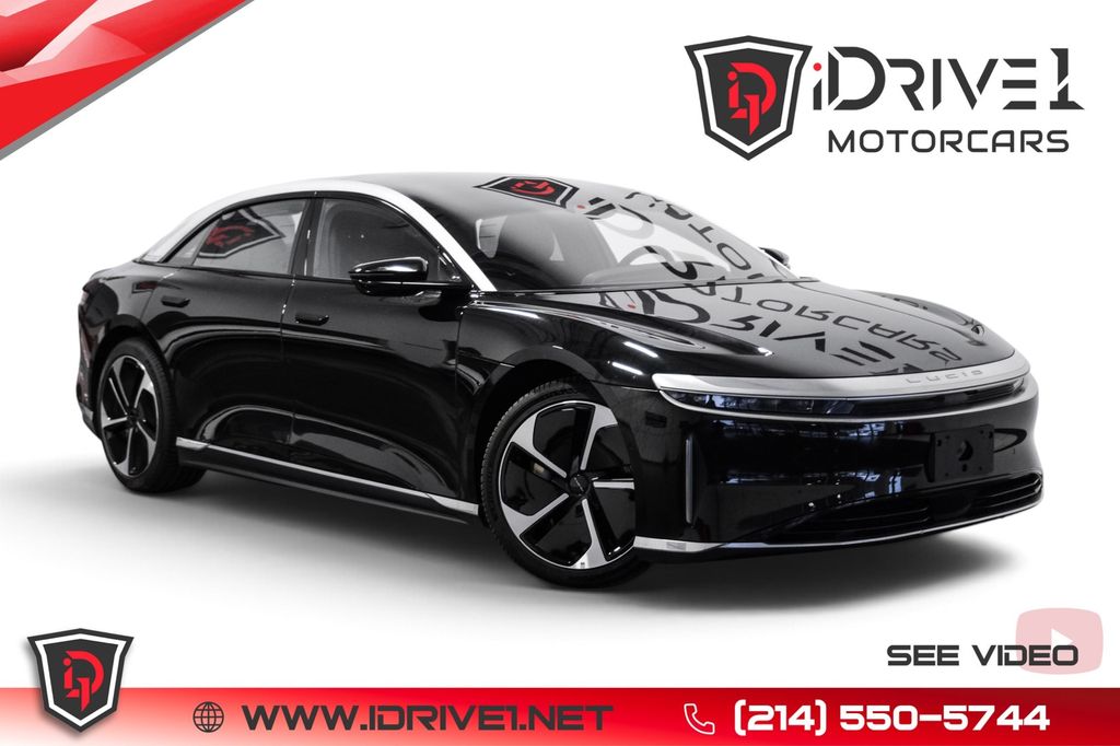 Black 2024 Lucid Air Sedan All-Wheel Drive 1-Speed Automatic