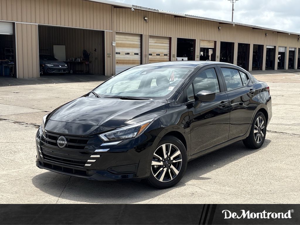 2025 Nissan Versa 1.6 SV Black at Baytown Hyundai