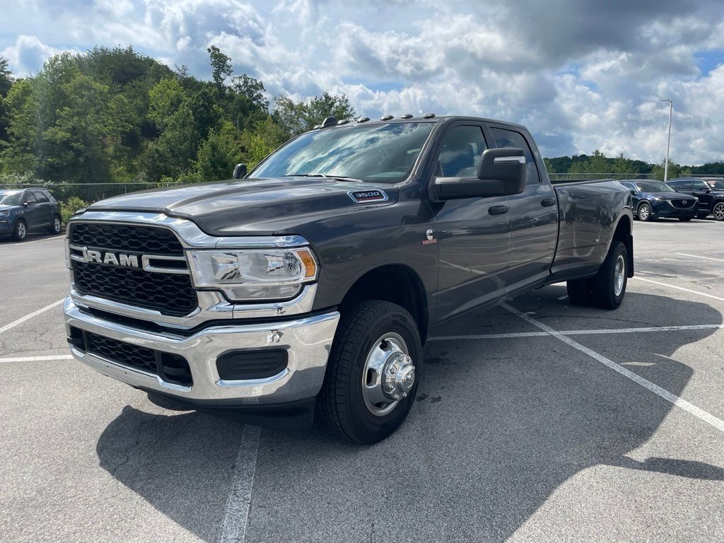 Gray (Granite Crystal Metallic Clearcoat) 2024 RAM 3500 Pickup Truck Four-Wheel Drive 6-Speed Automatic
