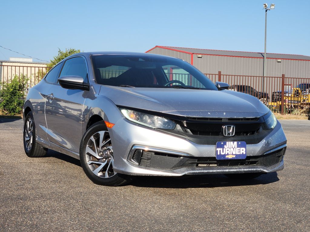 Metallic 2019 Honda Civic Coupe Coupe Front-Wheel Drive Continuously Variable Transmission