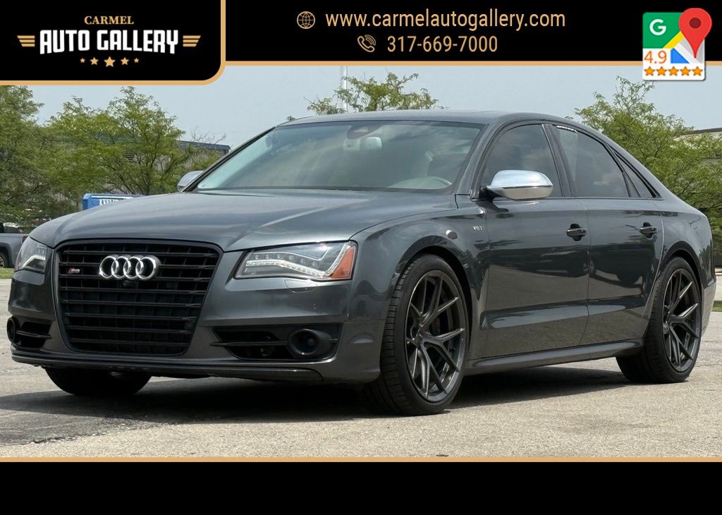 Gray 2013 Audi S8 Sedan All-Wheel Drive 8-Speed Automatic