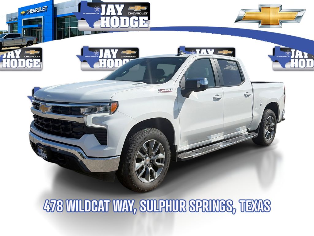 Summit White 2025 Chevrolet Silverado 1500 Pickup Truck Four-Wheel Drive Automatic