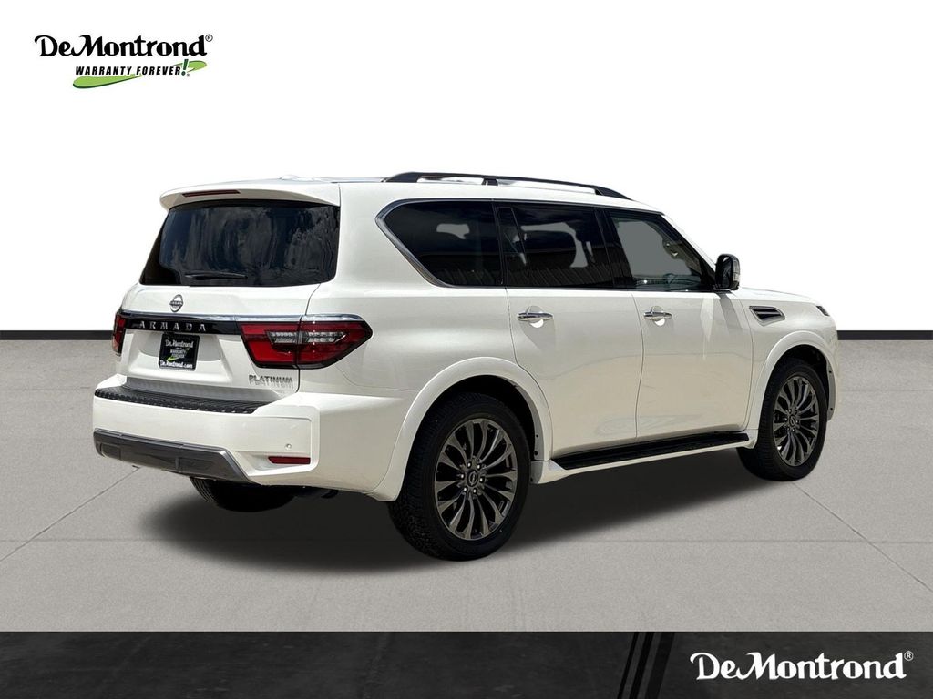 2023 Nissan Armada Platinum White at Joe Myers Mazda Kia