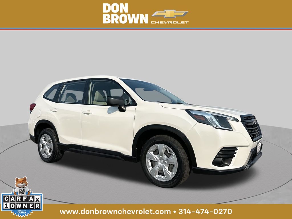 Crystal White Pearl 2022 Subaru Forester SUV / Crossover All-Wheel Drive Continuously Variable Transmission