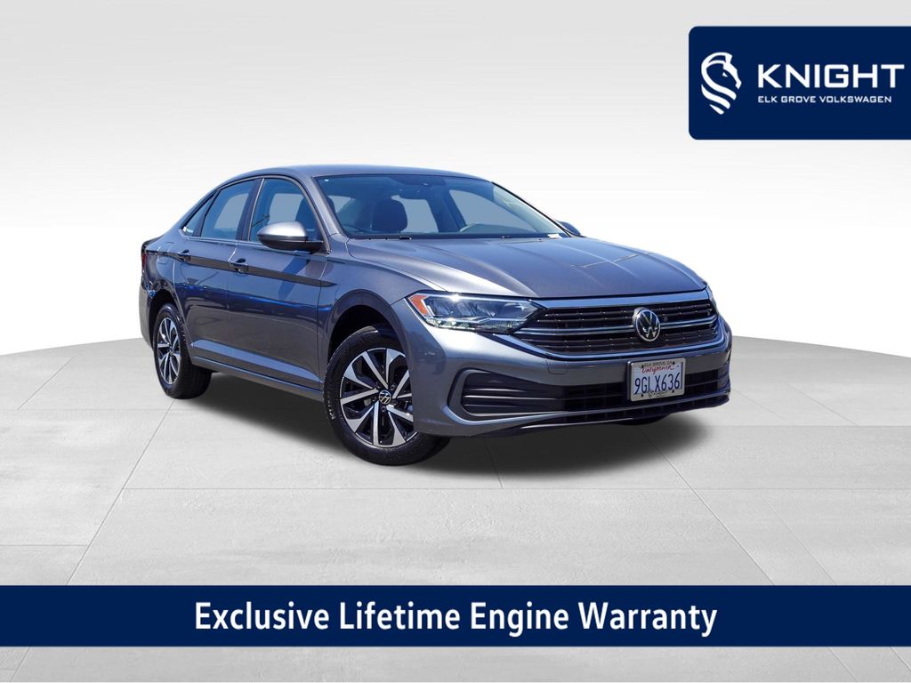 Platinum Gray Metallic 2023 Volkswagen Jetta Sedan Front-Wheel Drive 8-Speed Automatic