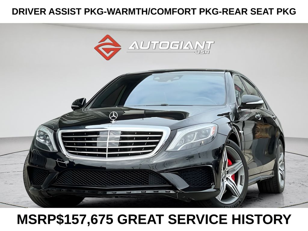 Black 2015 Mercedes-Benz S-Class Sedan All-Wheel Drive 7-Speed Automatic