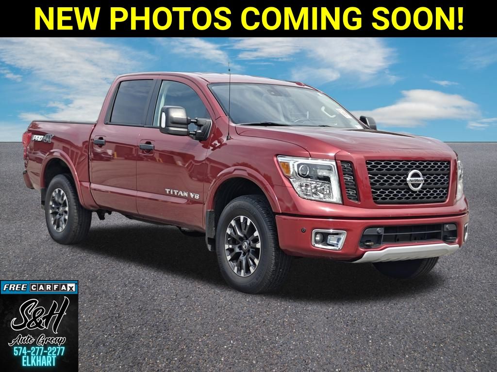 Cayenne Red 2018 Nissan Titan Pickup Truck Four-Wheel Drive 7-Speed Automatic