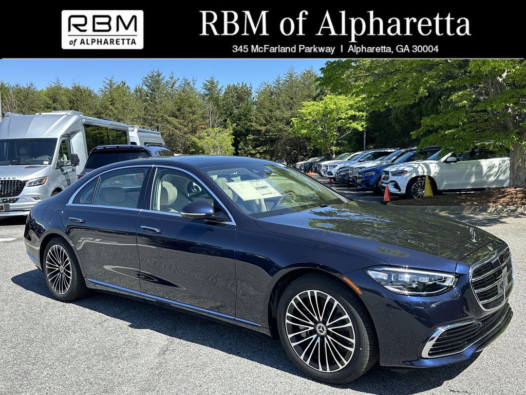Blue 2026 Mercedes-Benz S-Class S 580e 4MATIC Sedan All-Wheel Drive 9-Speed Automatic