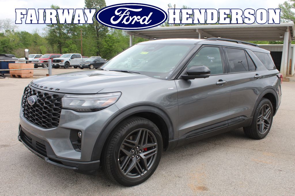Carbonized Gray Metallic 2025 Ford Explorer ST-Line AWD SUV / Crossover All-Wheel Drive Automatic