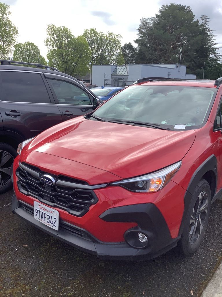 Pure Red 2025 Subaru Crosstrek Premium AWD SUV / Crossover All-Wheel Drive Continuously Variable Transmission
