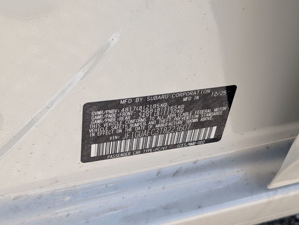 new 2026 Subaru Impreza car, priced at $27,098