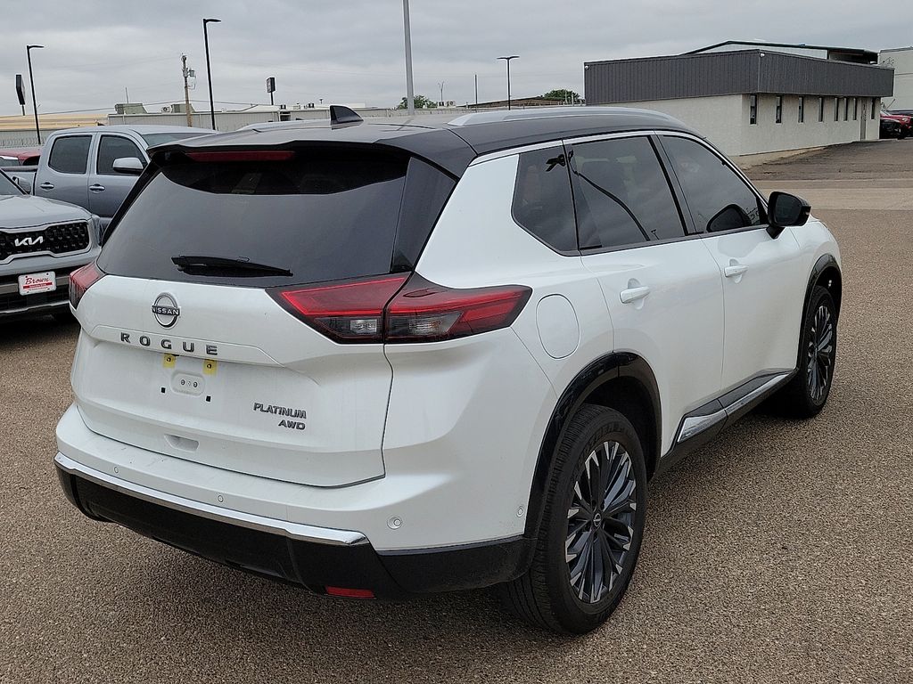 2026 Nissan Rogue Platinum White at Brown Honda