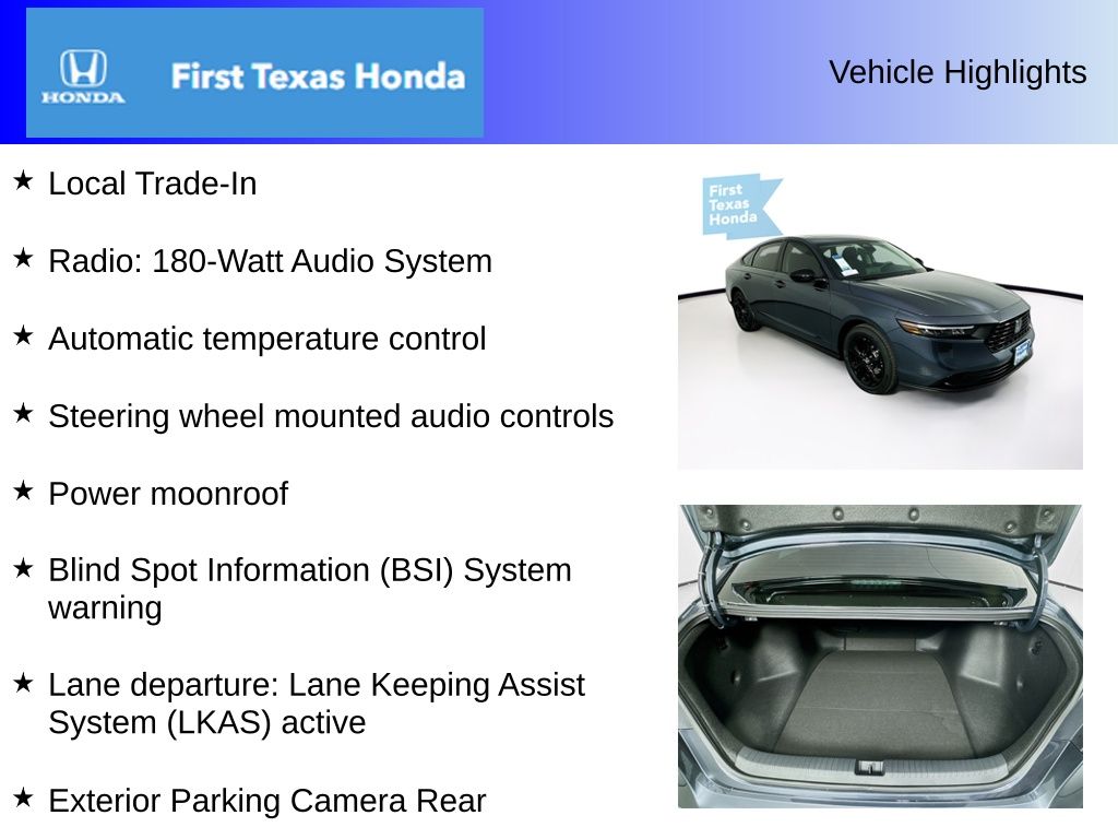 Used Car 2025 Honda Accord  Se For Sale Under $30,000 In Austin, Texas