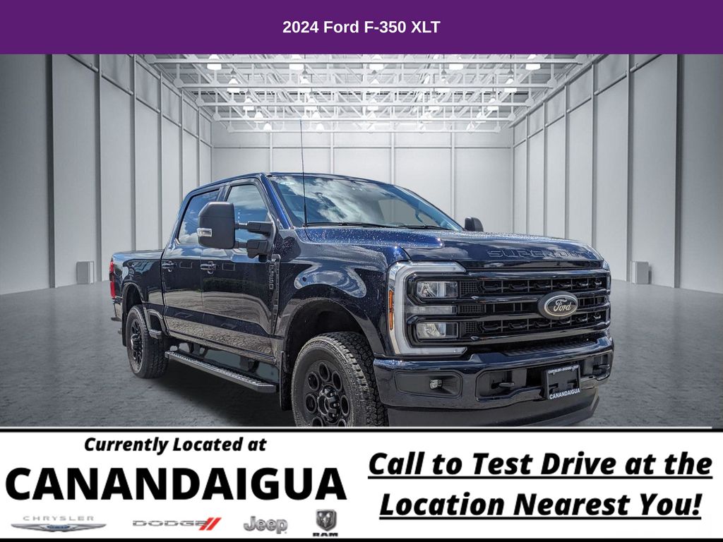 Blue Metallic 2024 Ford F-350 Super Duty Pickup Truck Four-Wheel Drive Automatic
