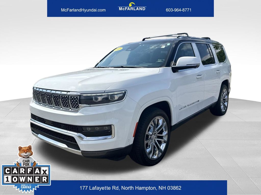 Bright White Clearcoat 2022 Jeep Grand Wagoneer SUV / Crossover Four-Wheel Drive 8-Speed Automatic
