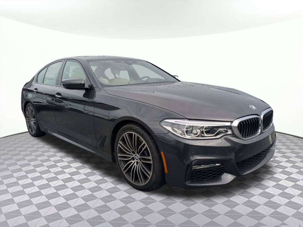 Gray (Dark Graphite) 2018 BMW 5 Series Sedan Rear-Wheel Drive 8-Speed Automatic