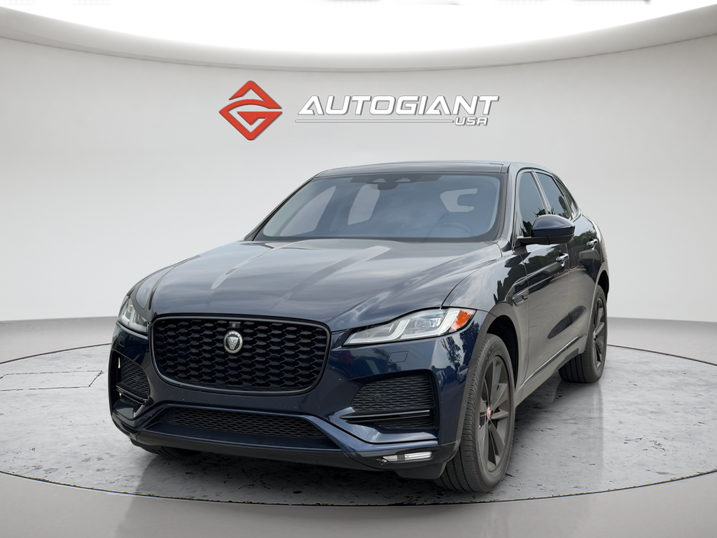 Blue 2021 Jaguar F-PACE SUV / Crossover All-Wheel Drive 8-Speed Automatic