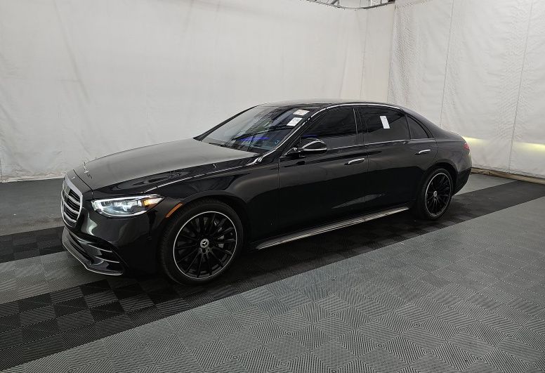 Obsidian Black Metallic 2024 Mercedes-Benz S-Class Sedan All-Wheel Drive 9-Speed Automatic