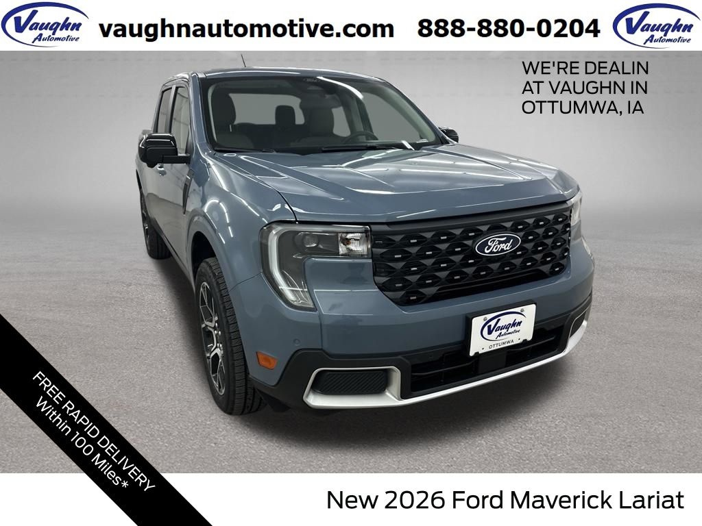 Blue (Azure Gray Metallic) 2026 Ford Maverick Pickup Truck All-Wheel Drive 8-Speed Automatic