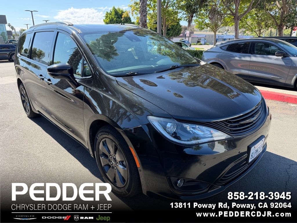 Brilliant Black Crystal Pearlcoat 2019 Chrysler Pacifica Hybrid Limited FWD Minivan Front-Wheel Drive Continuously Variable Transmission