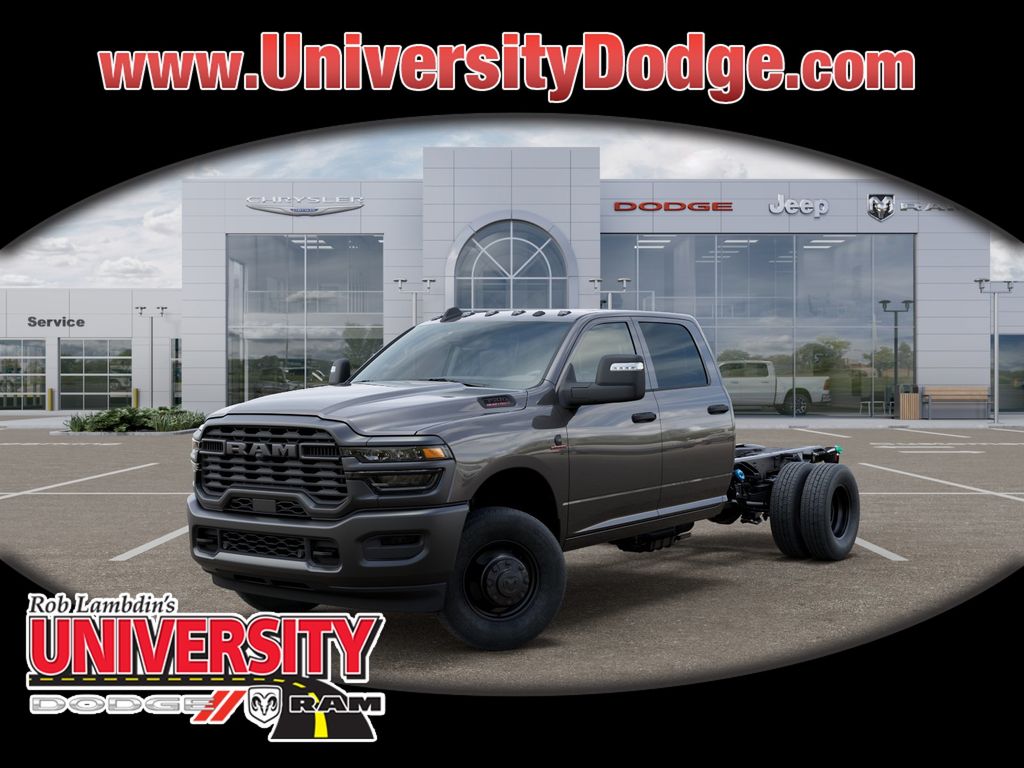 Gray (Granite Crystal Metallic Clearcoat) 2026 RAM 3500 Chassis Pickup Truck Four-Wheel Drive 8-Speed Automatic