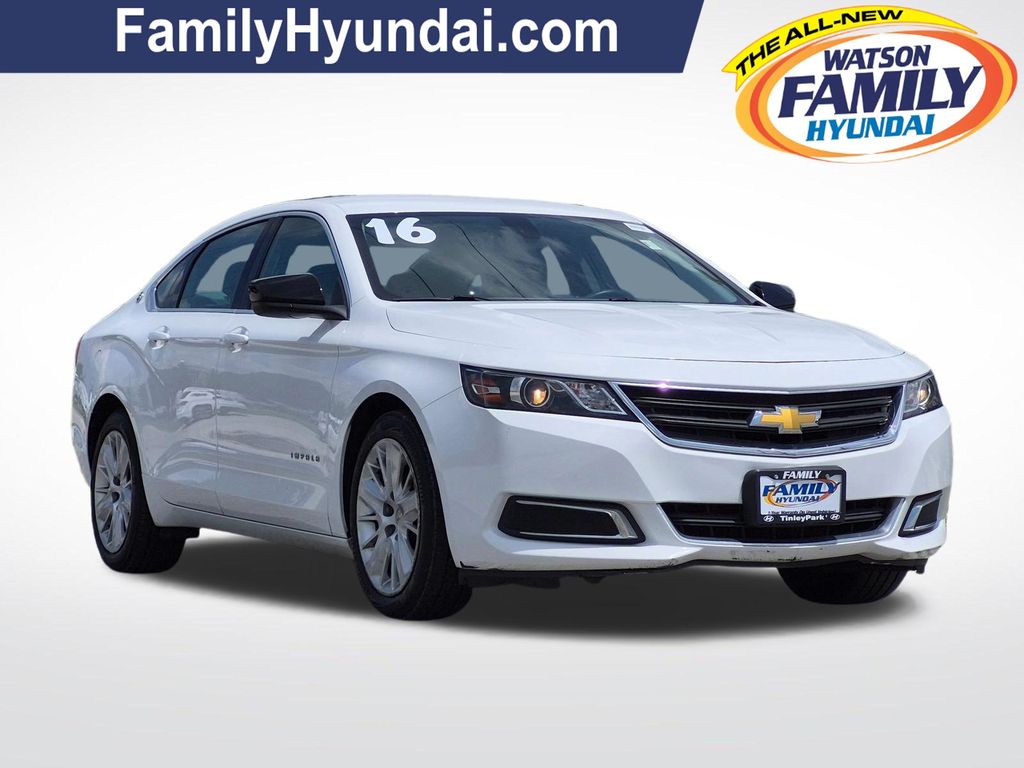 Summit White 2016 Chevrolet Impala Sedan Front-Wheel Drive 6-Speed Automatic