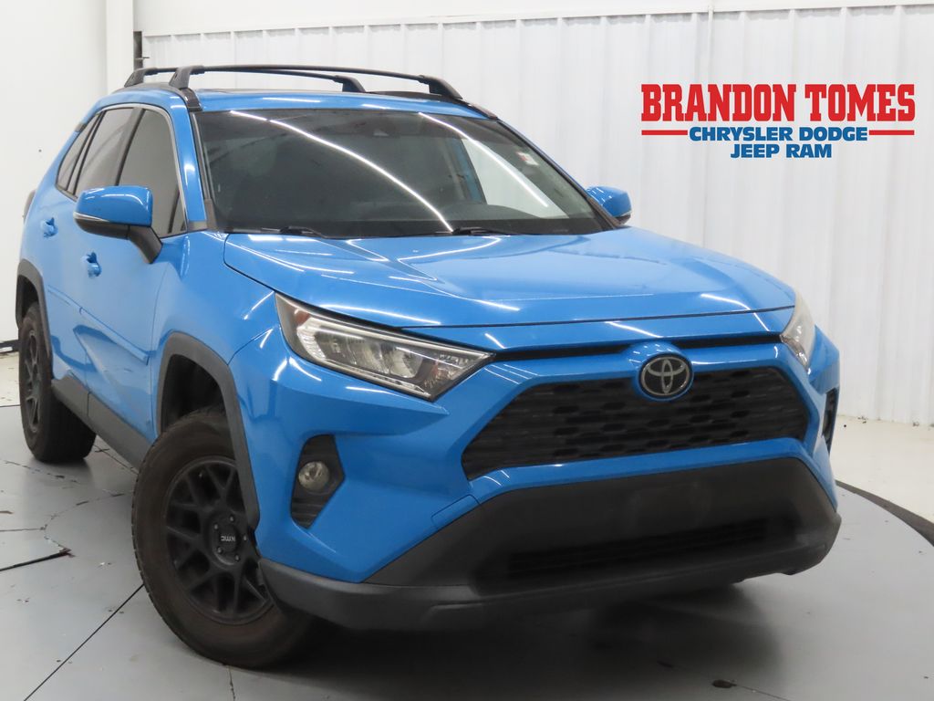 Blue Flame 2019 Toyota RAV4 SUV / Crossover Front-Wheel Drive 8-Speed Automatic