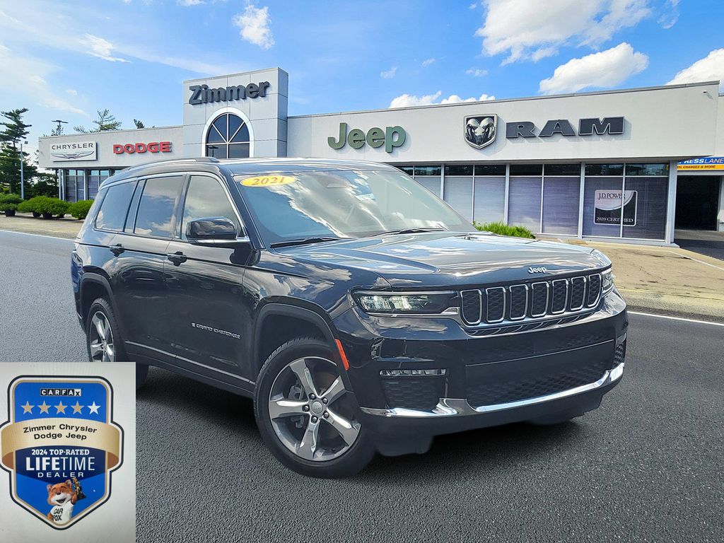 Diamond Black Crystal Pearlcoat 2021 Jeep Grand Cherokee L SUV / Crossover Four-Wheel Drive 8-Speed Automatic