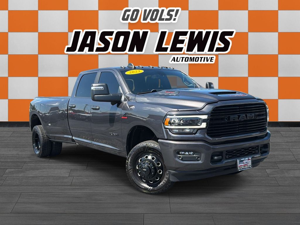 Crystal Metallic 2023 RAM 3500 Pickup Truck Four-Wheel Drive 6-Speed Automatic