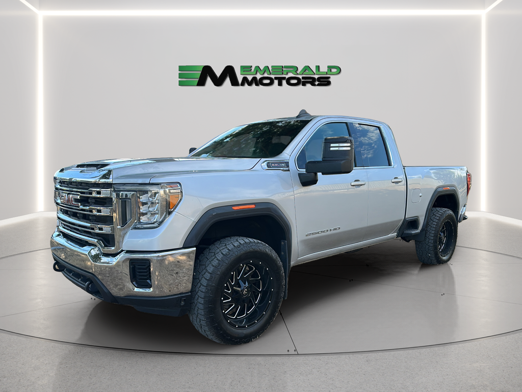 Silver 2022 GMC Sierra 2500HD Pickup Truck Four-Wheel Drive 6-Speed Automatic