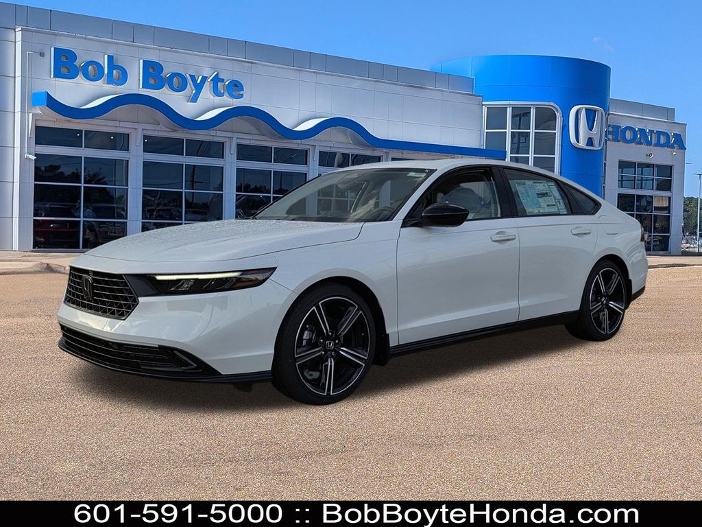 Platinum White 2026 Honda Accord Sedan Front-Wheel Drive Continuously Variable Transmission