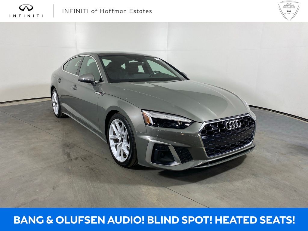 Chronos Gray Metallic 2024 Audi A5 Sportback quattro Premium Plus S Line 45 TFSI AWD Sedan All-Wheel Drive 7-Speed Automatic