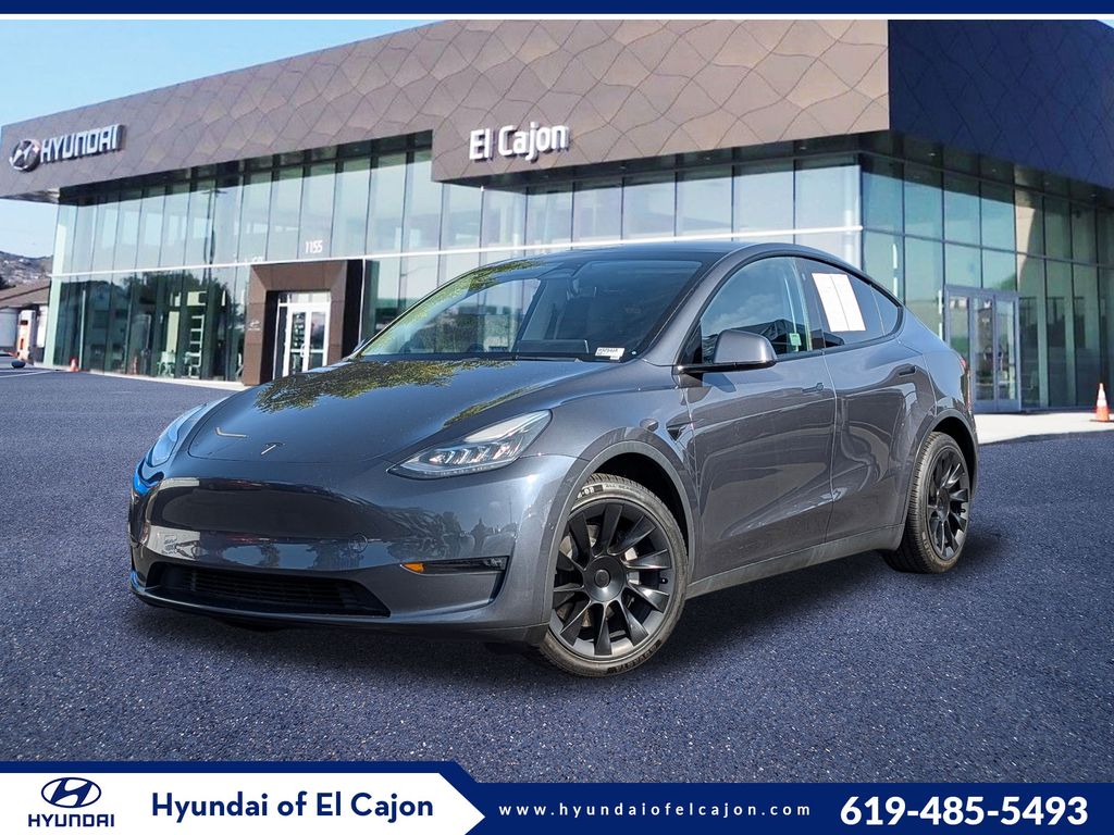 Midnight Silver Metallic 2021 Tesla Model Y SUV / Crossover All-Wheel Drive 1-Speed Automatic
