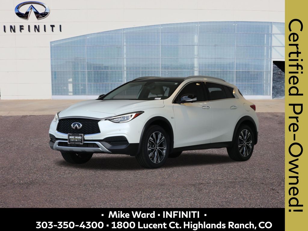 Majestic White 2019 INFINITI QX30 SUV / Crossover All-Wheel Drive 7-Speed Automatic Overdrive