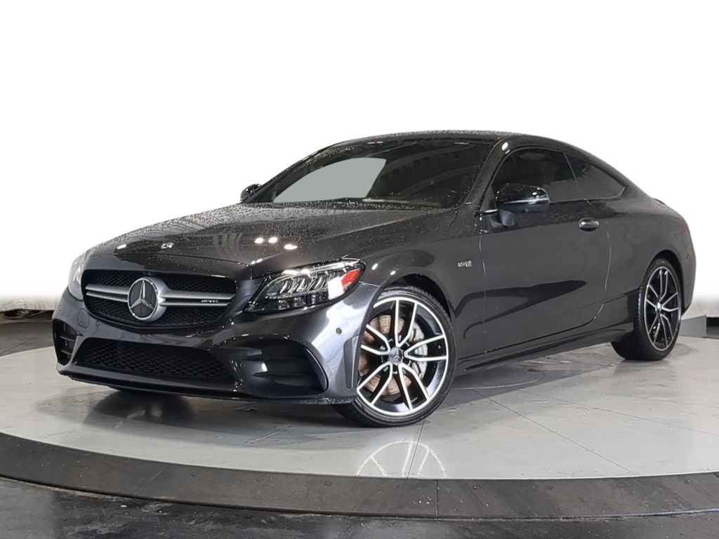 Black 2021 Mercedes-Benz C-Class Coupe All-Wheel Drive 9-Speed Automatic