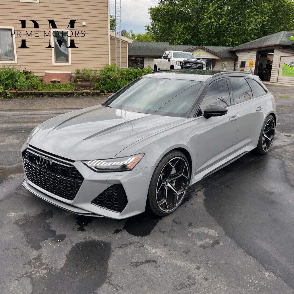 Gray 2022 Audi RS 6 Avant 4.0T quattro AWD Wagon All-Wheel Drive 8-Speed Automatic