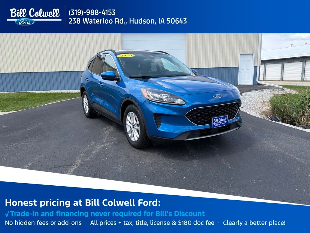 Velocity Blue Metallic 2020 Ford Escape SUV / Crossover Front-Wheel Drive 8-Speed Automatic