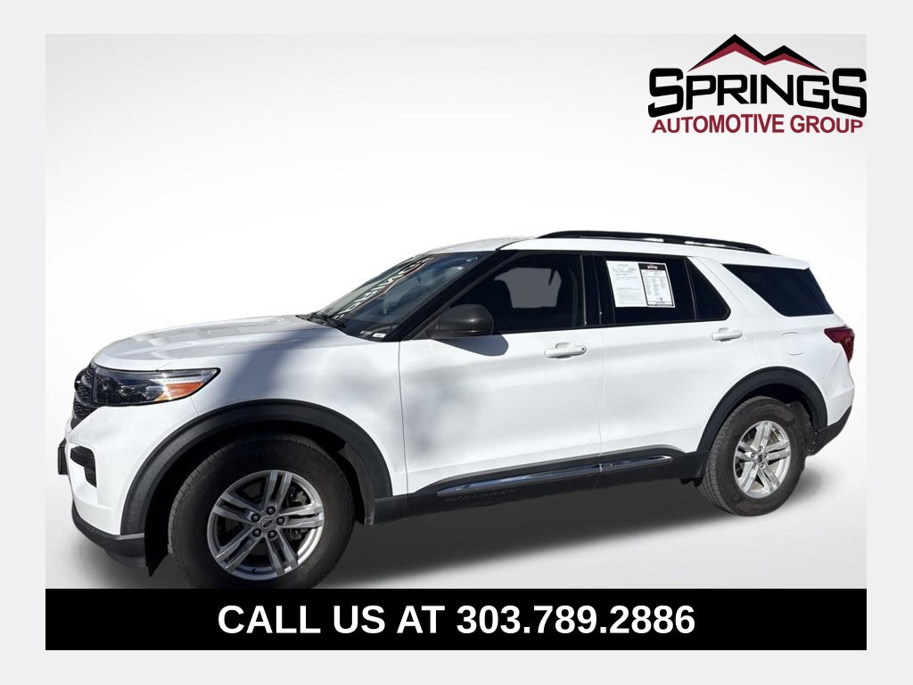 Oxford White 2021 Ford Explorer SUV / Crossover All-Wheel Drive Automatic