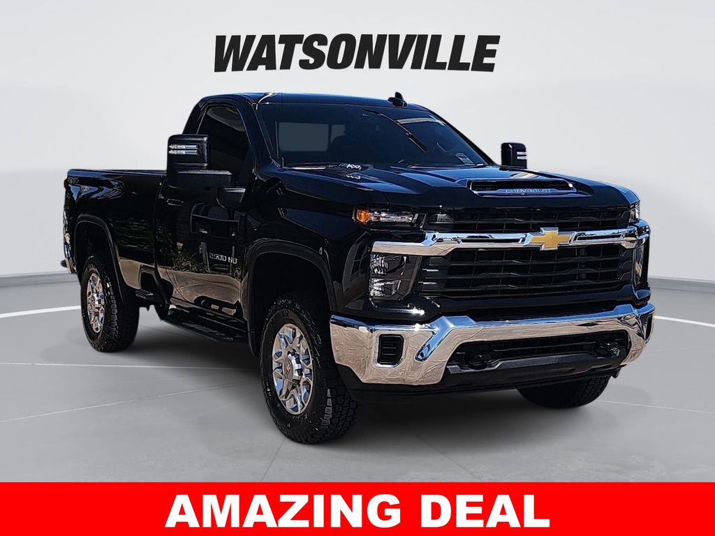 Black 2024 Chevrolet Silverado 2500HD LT Regular Cab LB 4WD Pickup Truck Four-Wheel Drive Automatic