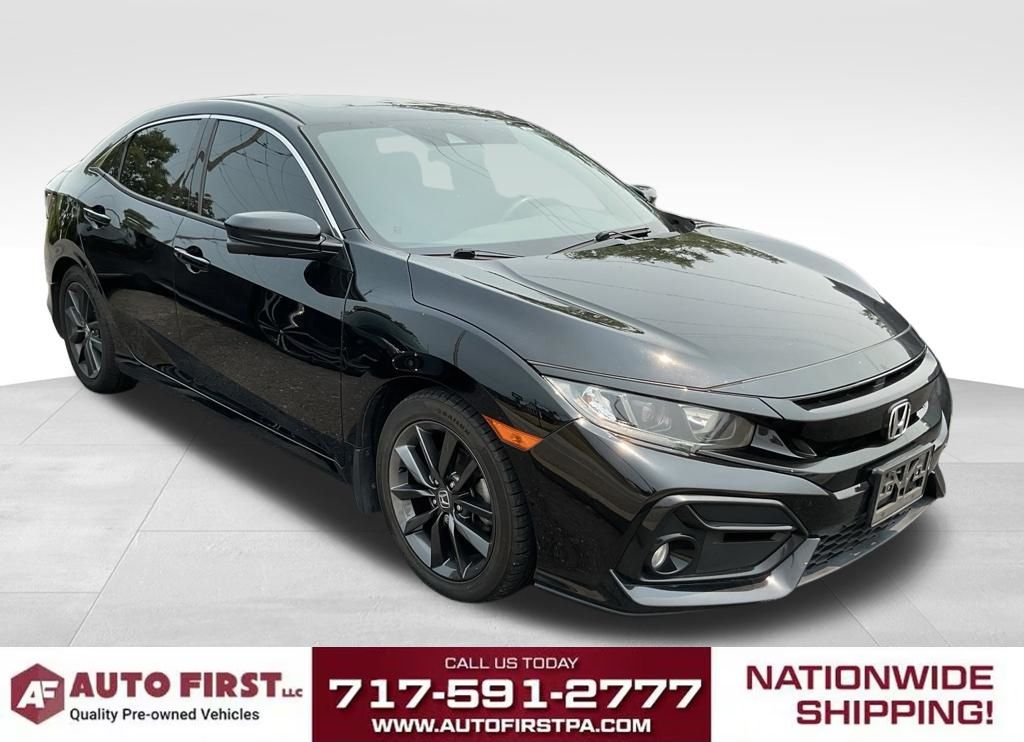 Crystal Black Pearl 2021 Honda Civic Hatchback Hatchback Front-Wheel Drive Continuously Variable Transmission