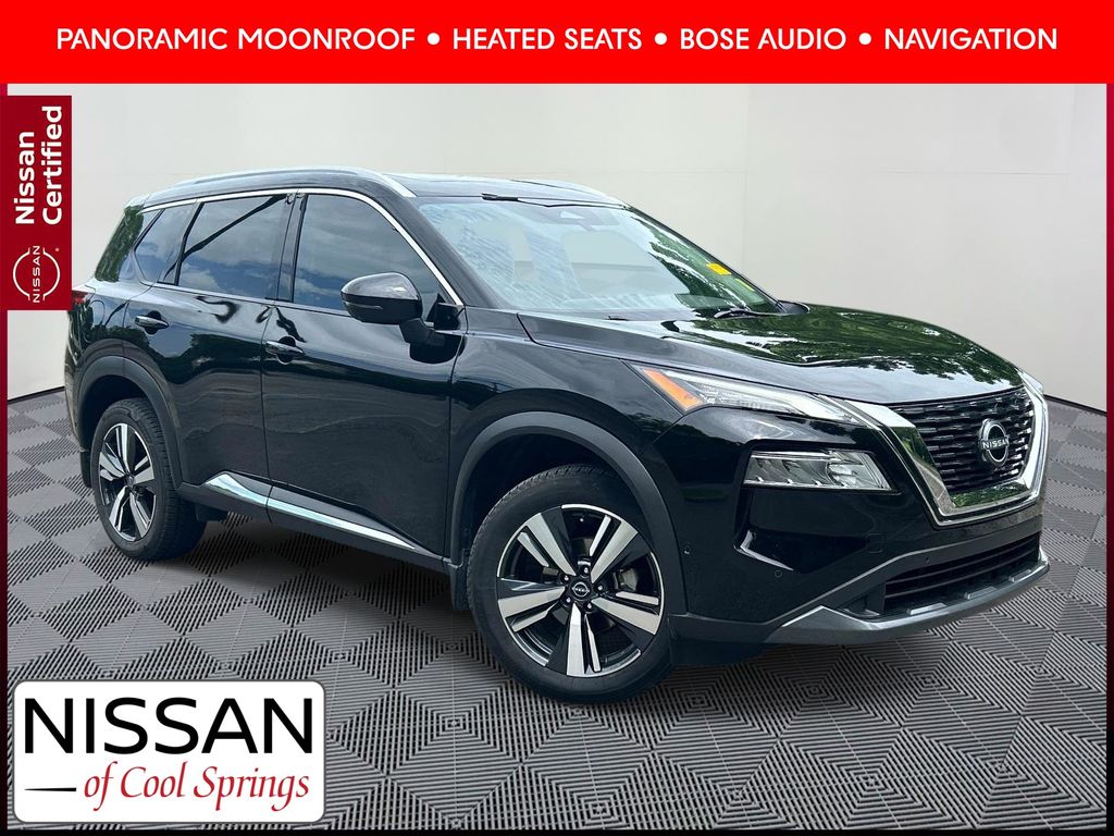 Super Black 2023 Nissan Rogue SUV / Crossover All-Wheel Drive Continuously Variable Transmission