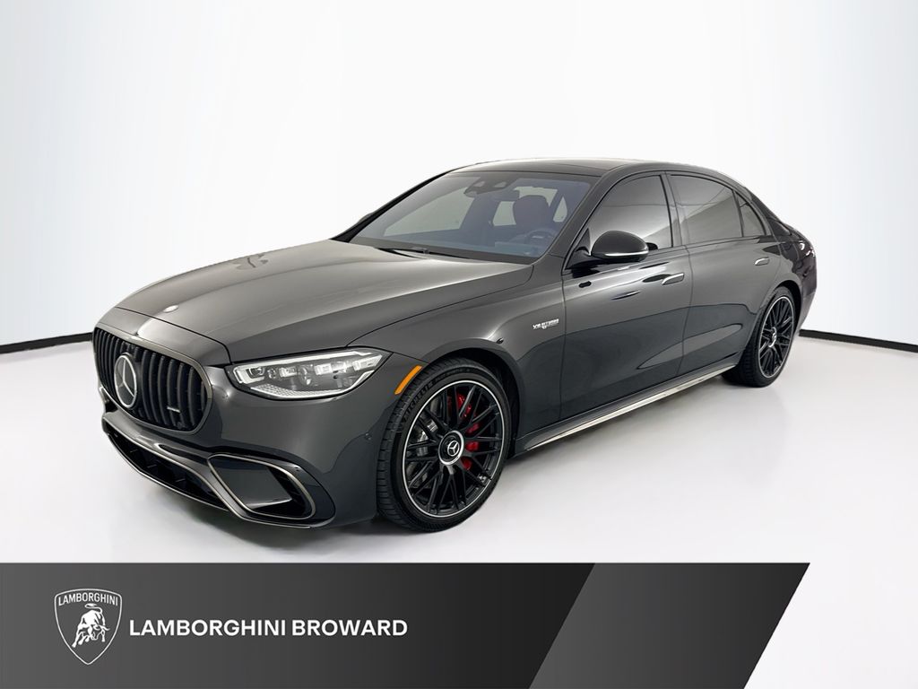 Black 2025 Mercedes-Benz S-Class AMG S 63 E Performance 4MATIC Sedan All-Wheel Drive 9-Speed Automatic