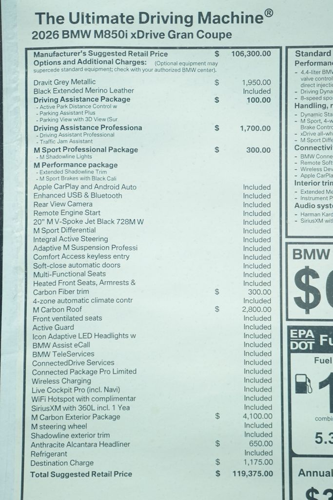 2026 BMW 8 Series M850i xDrive 9