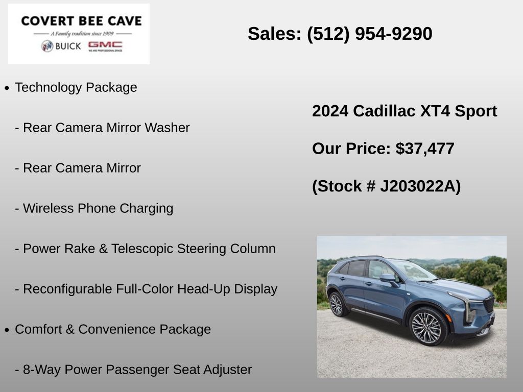 Used Car 2024 Cadillac Xt4  Sport For Sale Under $40,000 In Austin, Texas