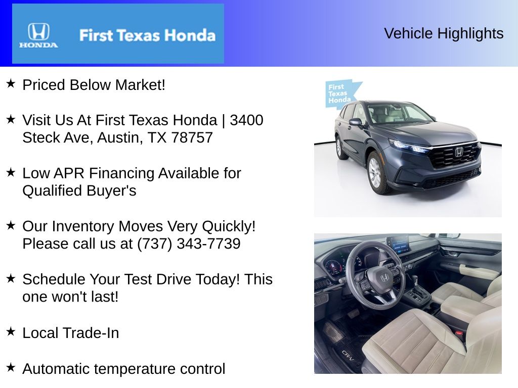 Used Car 2023 Honda Cr-v  Ex-l For Sale Under $30,000 In Austin, Texas